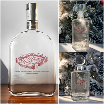 Donald W. Reynolds Razorback Stadium - Arkansas Razorbacks Whiskey Bottles