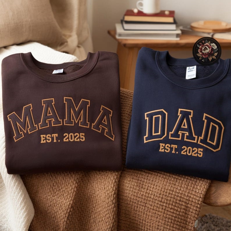  Custom Matching Parent Sweatshirt/T-shirt/Hoodie for Mother's Day and Father's Day Gifts