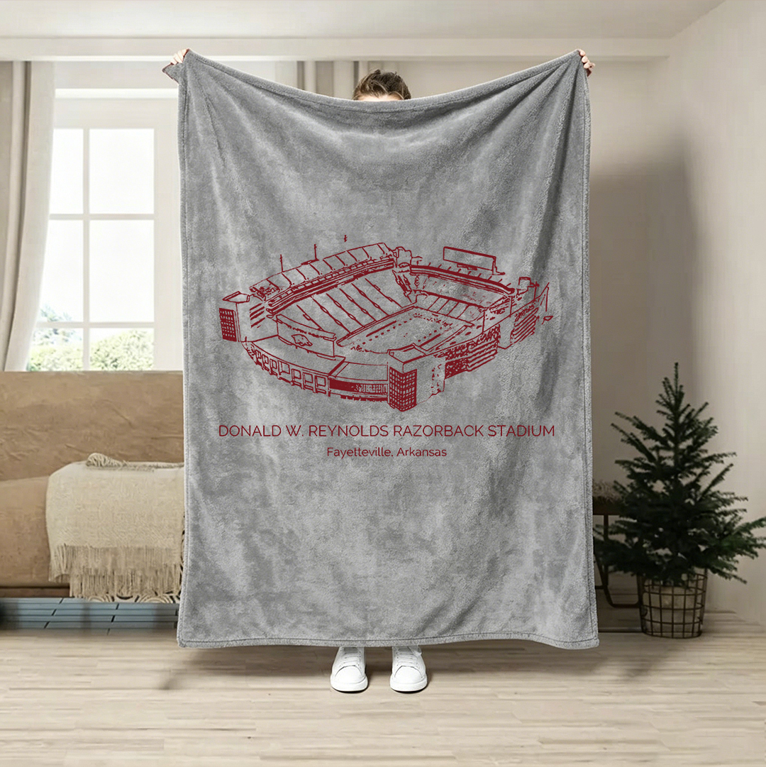 Donald W. Reynolds Razorback Stadium -  College Football Blanket