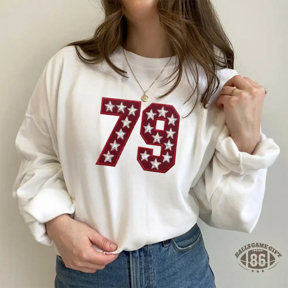 Custom Sequin Team Number & Letters Sweatshirt – Personalized Numbers Sweatshirt