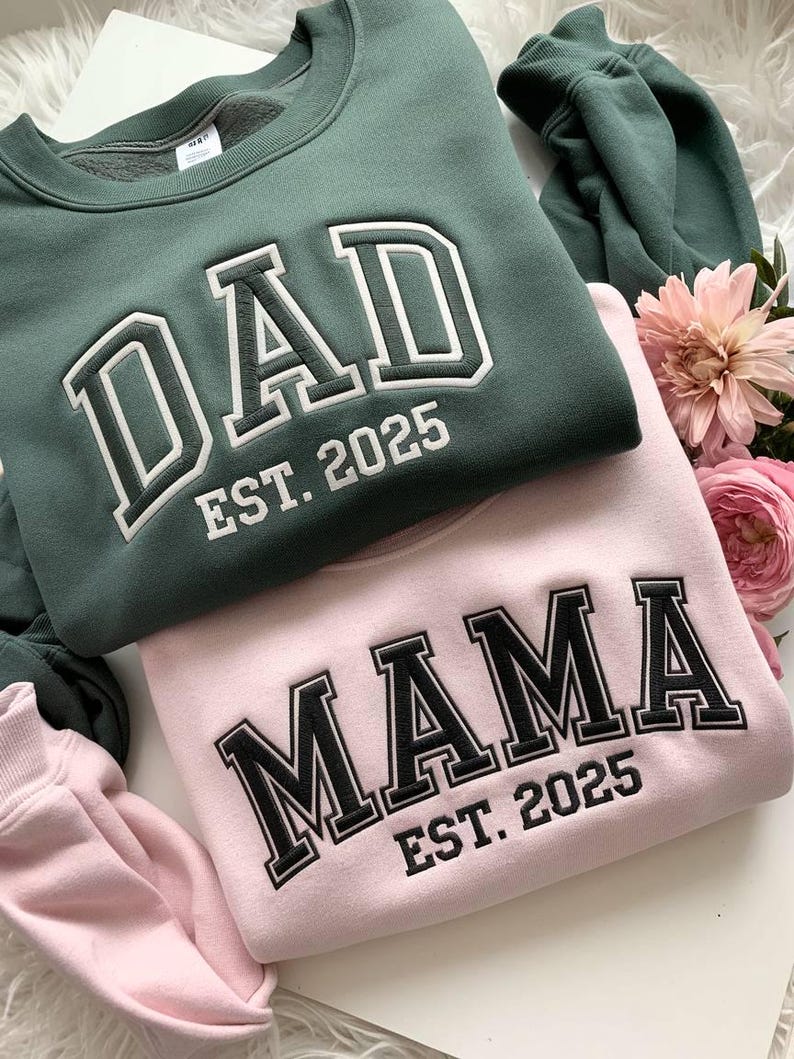  Custom Matching Parent Sweatshirt/T-shirt/Hoodie for Mother's Day and Father's Day Gifts