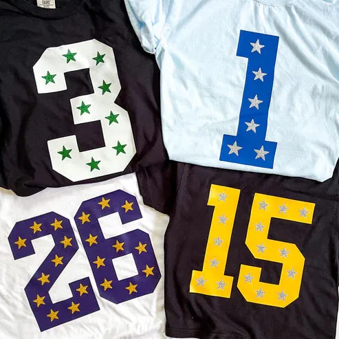 Custom Print Team Number & Letters Sweatshirt – Personalized  Numbers Sweatshirt | Gifts for Sports Mom