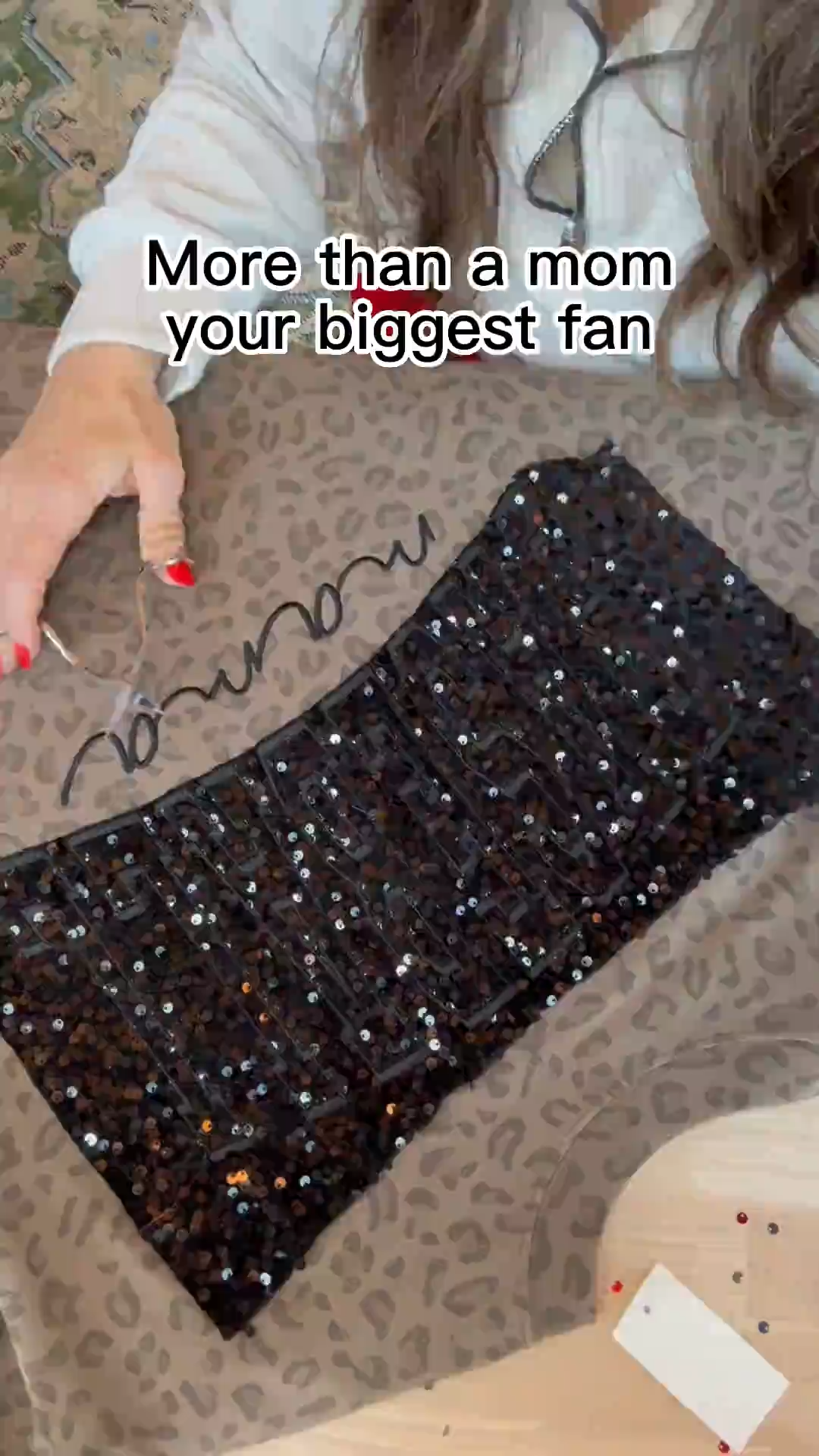 Custom Sequin Baseball MAMA T-shirt Sports MAMA T-shirt – Personalized Glitter Letters T-shirt Vintage Style | Gifts for Sports Mom