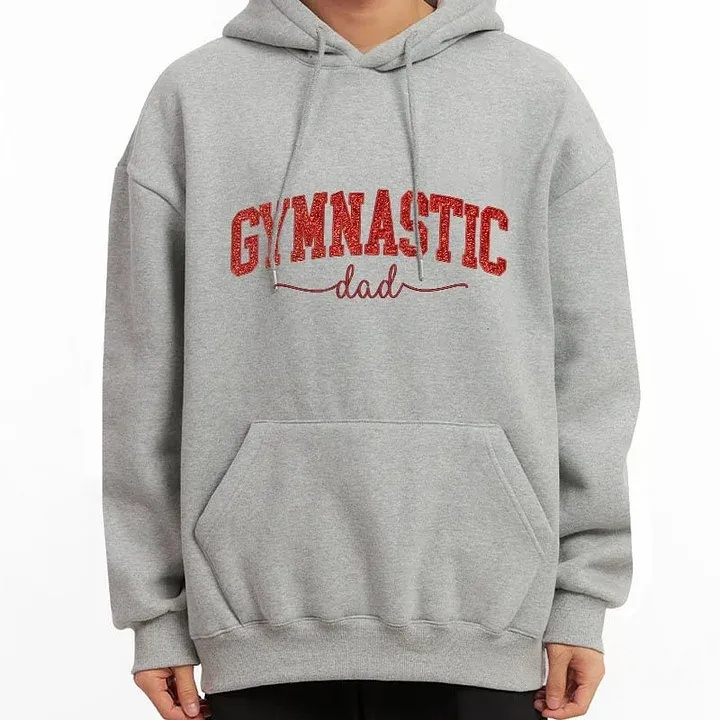 Personalized Gymnastic Glitter Embroidery Hoodie Family Gifts