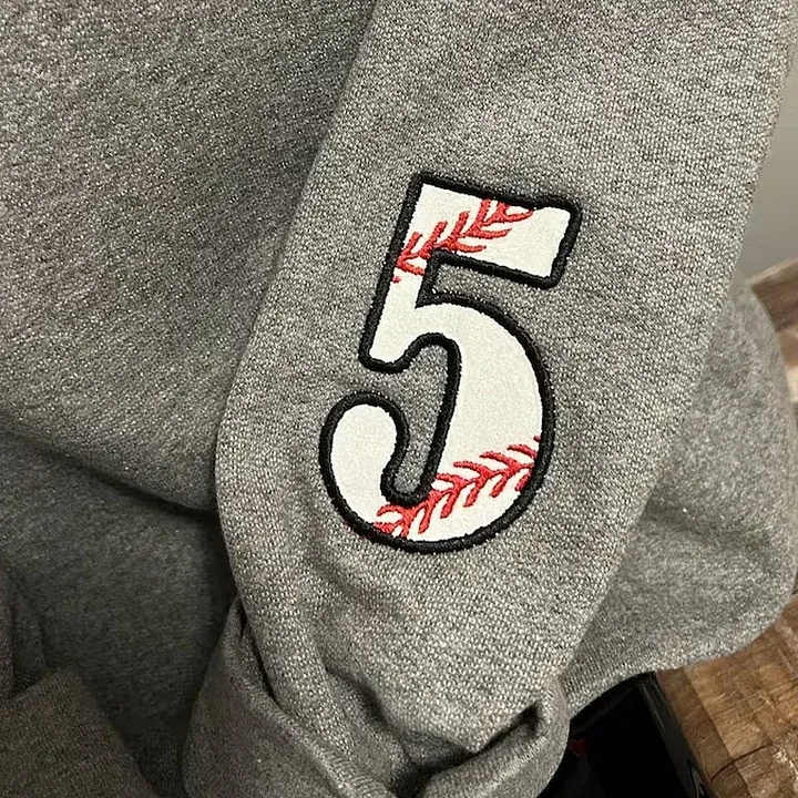 Custom Embroidered Baseball Sweatshirt Softball Sweatshirt Custom Embroidery gift