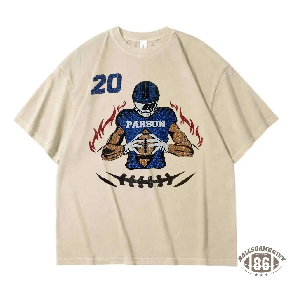 ✨ Game Day Glow On – Shine in Your Custom Glitter Football Tee or Sweatshirt! 🏈