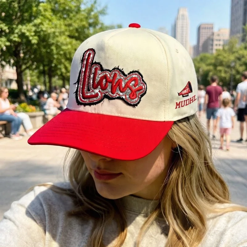 Custom Team Name Sequin Embridered Baseball Cap Sport Lover Hat