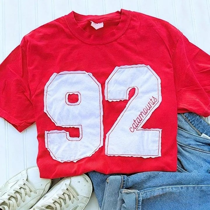 Sports Number Embroidered Crewneck Team or Player Name Sweatshirt