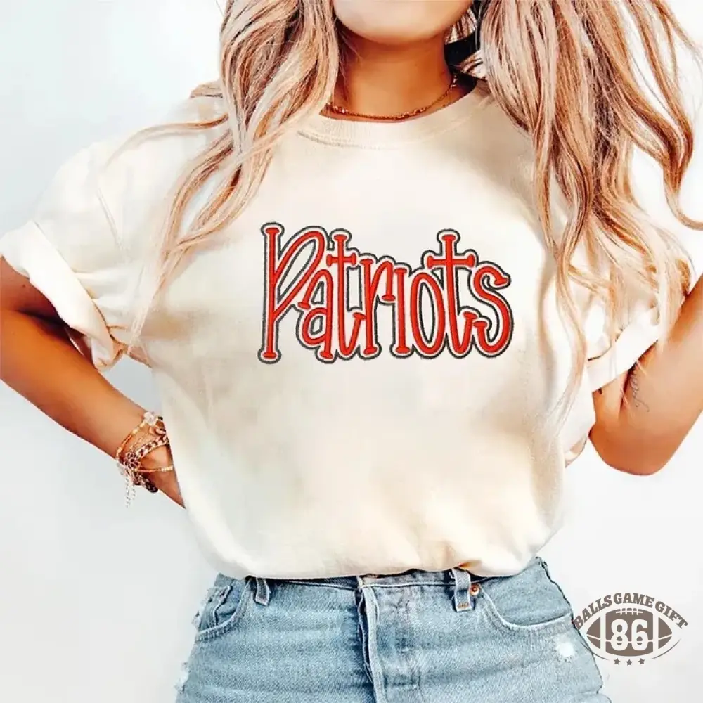 Personalized College Team Double 3D Puff School Mascot Embroidered Washed T-Shirt