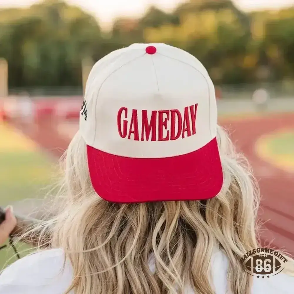 Game Day  Embroidery Baseball Cap with Sport Icon on Side