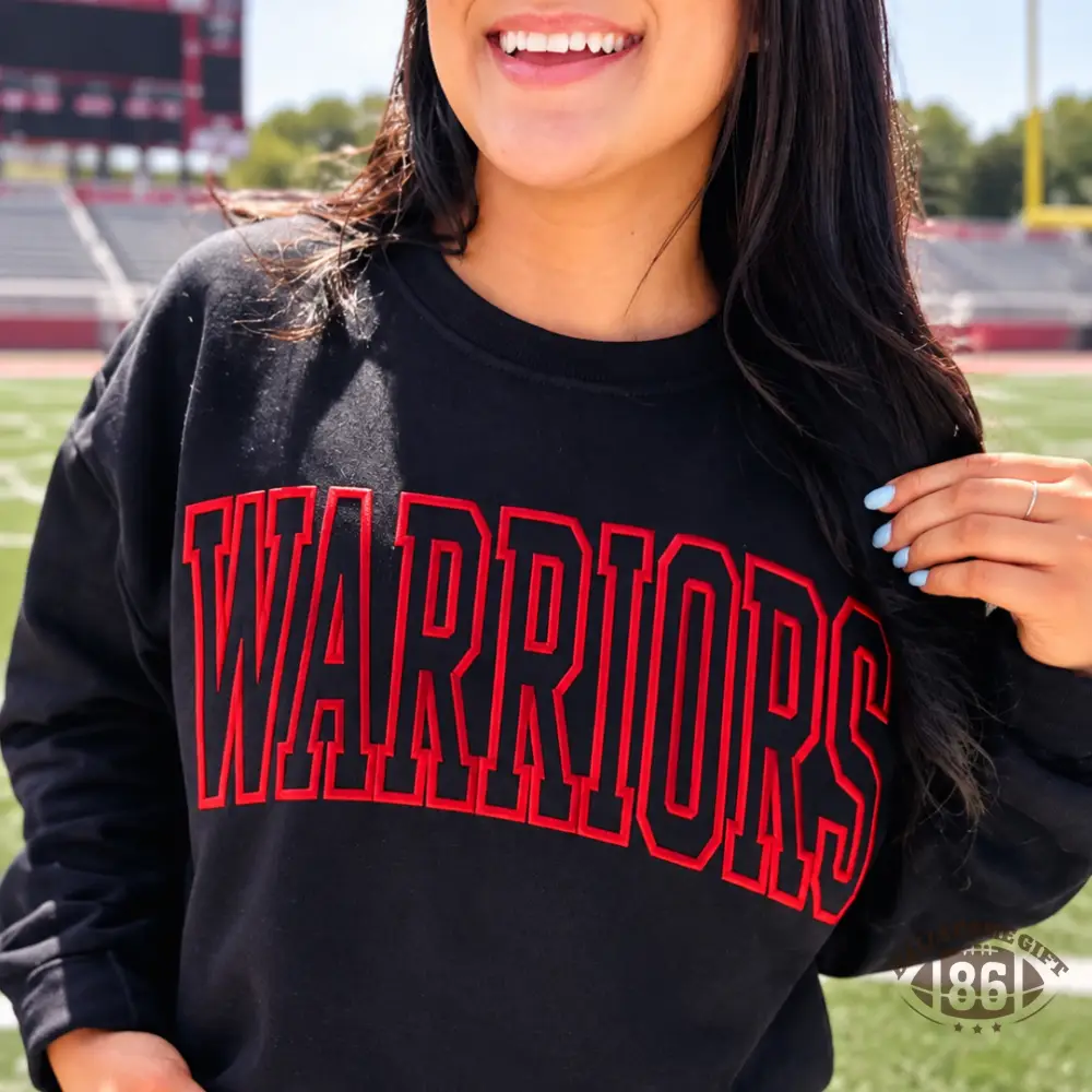 Game Day Football Sweatshirt, Personalized High School Sports Team Fan Puff Sweatshirt for Tailgate