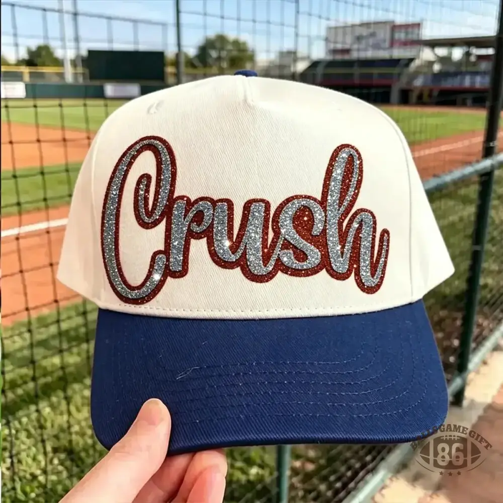 🔥 Glitter Script Two-Tone Baseball Cap | Team Spirit Hat