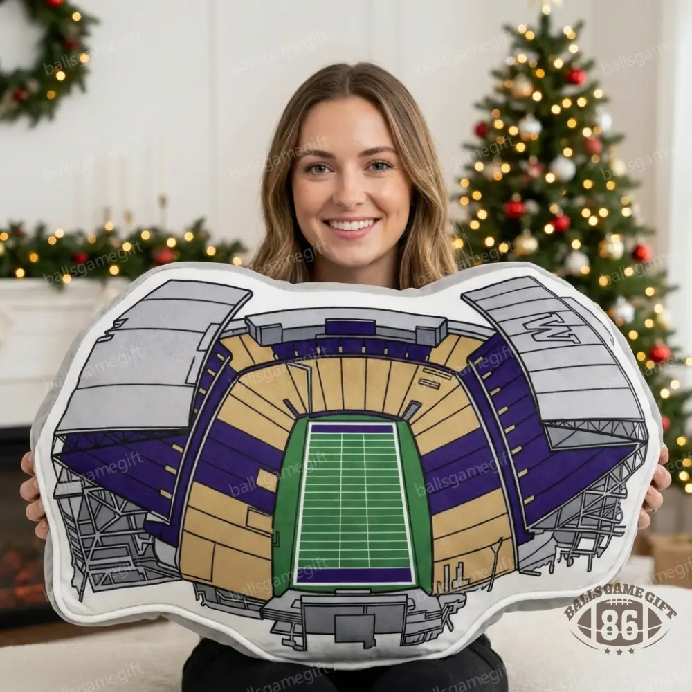 Husky Stadium Plush Pillow