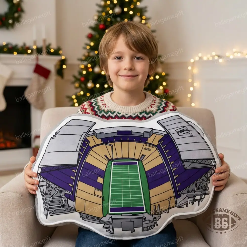Husky Stadium Plush Pillow