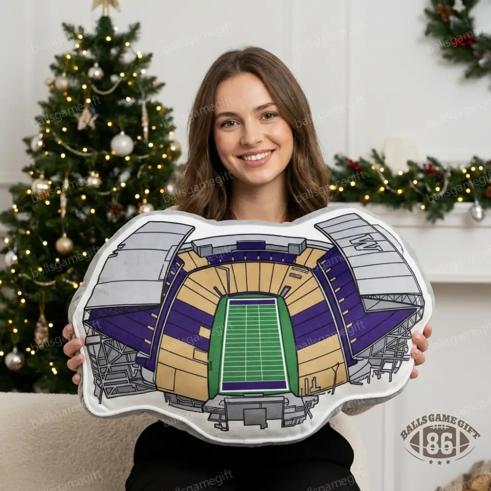 Husky Stadium Plush Pillow
