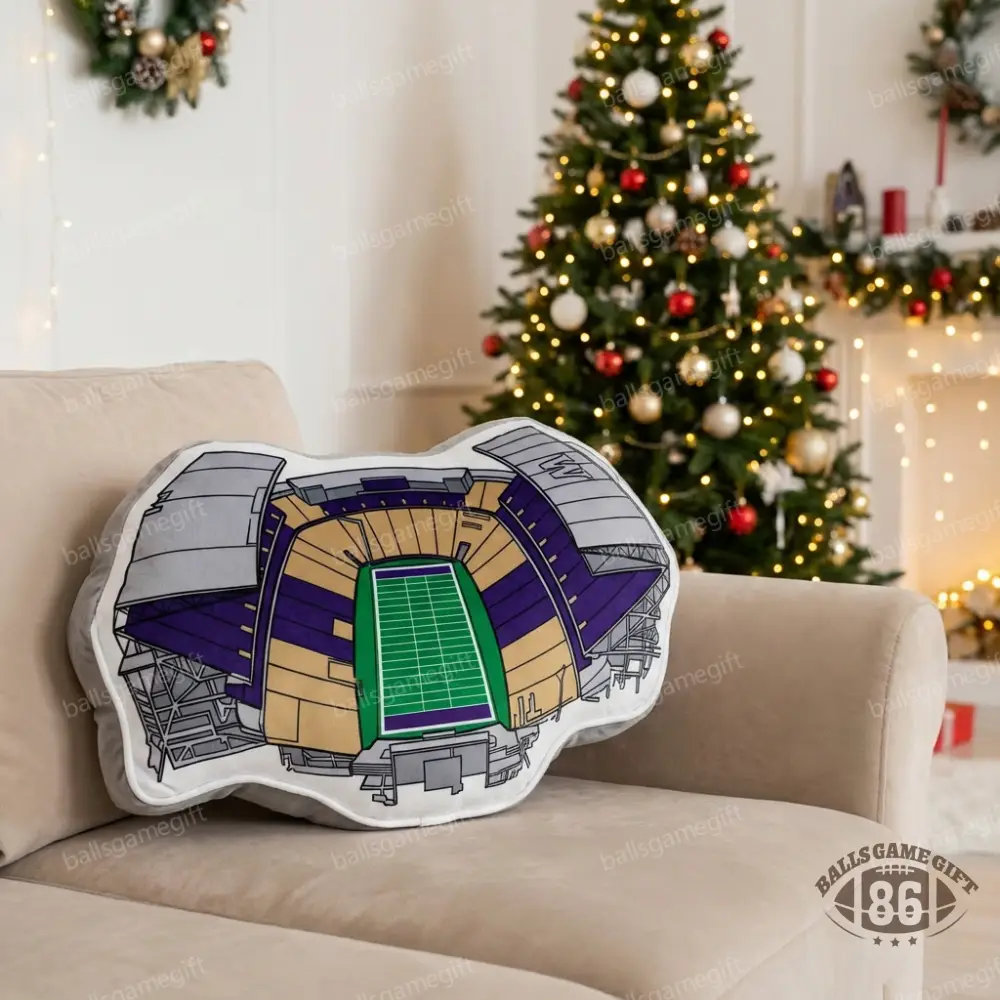 Husky Stadium Plush Pillow