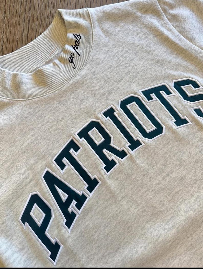 Custom Embroidered Mock Neck Team Name Sweatshirt Gifts for Sports Fans