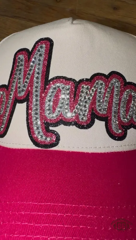 Game Day Rhinestone Sports Mom Hat Father's Day Gift