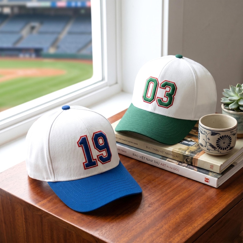 Custom Player Number Hat – Vintage Style Sports Fan Trucker Cap