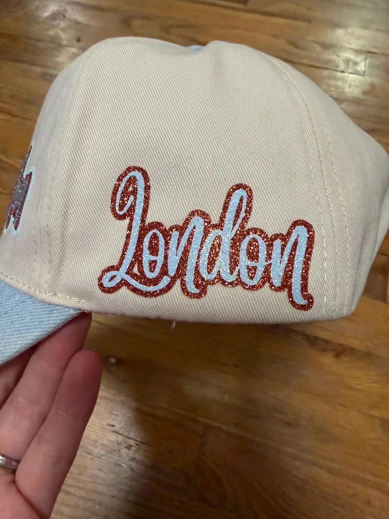 Custom Sports Mom Rhinestone Hat – Personalized Game Day Cap✨