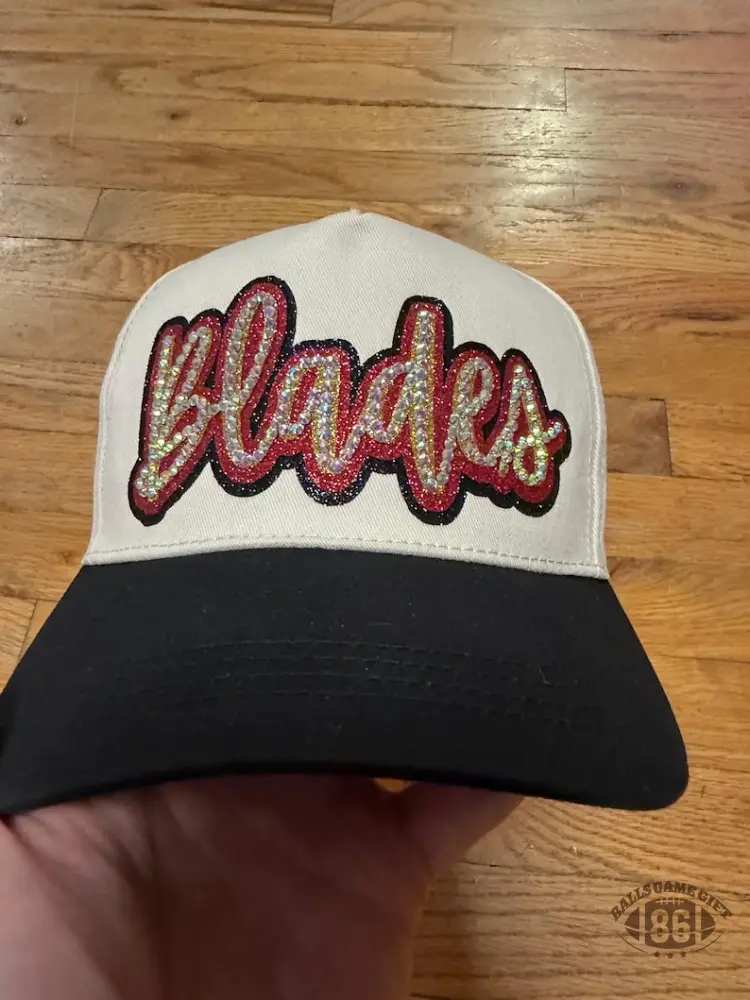 Game Day Rhinestone Sports Mom Hat Father's Day Gift