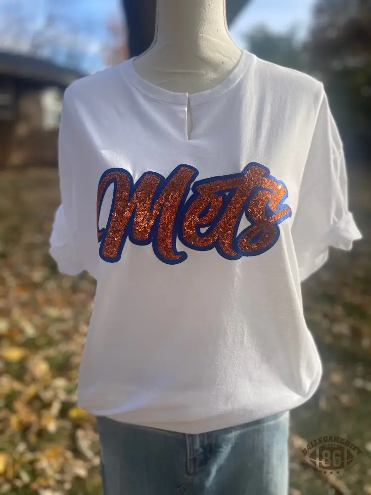 Personalized Team Shirts Custom Sportswear with Mascot Design Sparkle Glitter Sequin T-Shirt for Cheerleading & Events