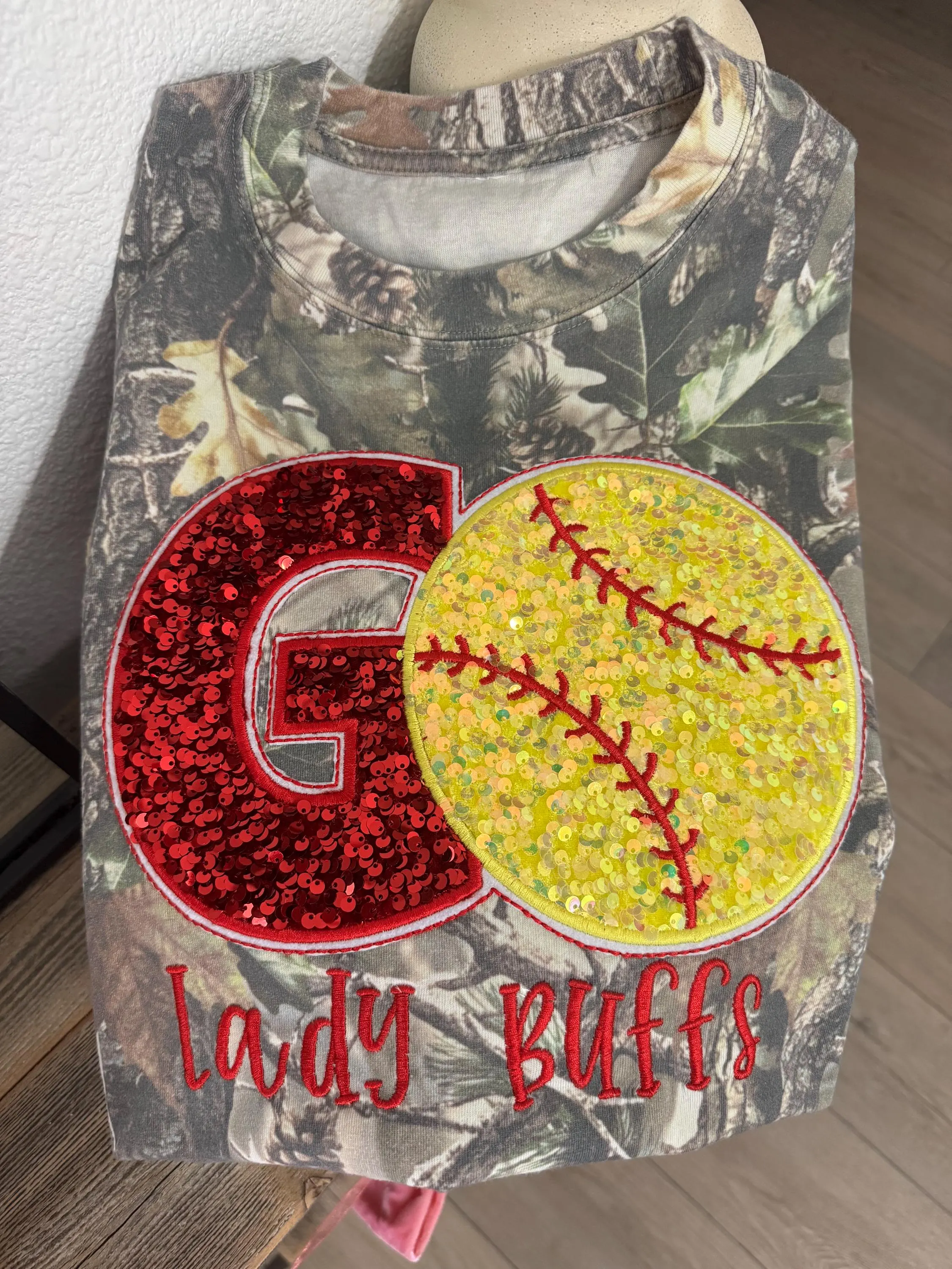 Custom Camo baseball/softball T-Shirt Gifts for Sports Fans