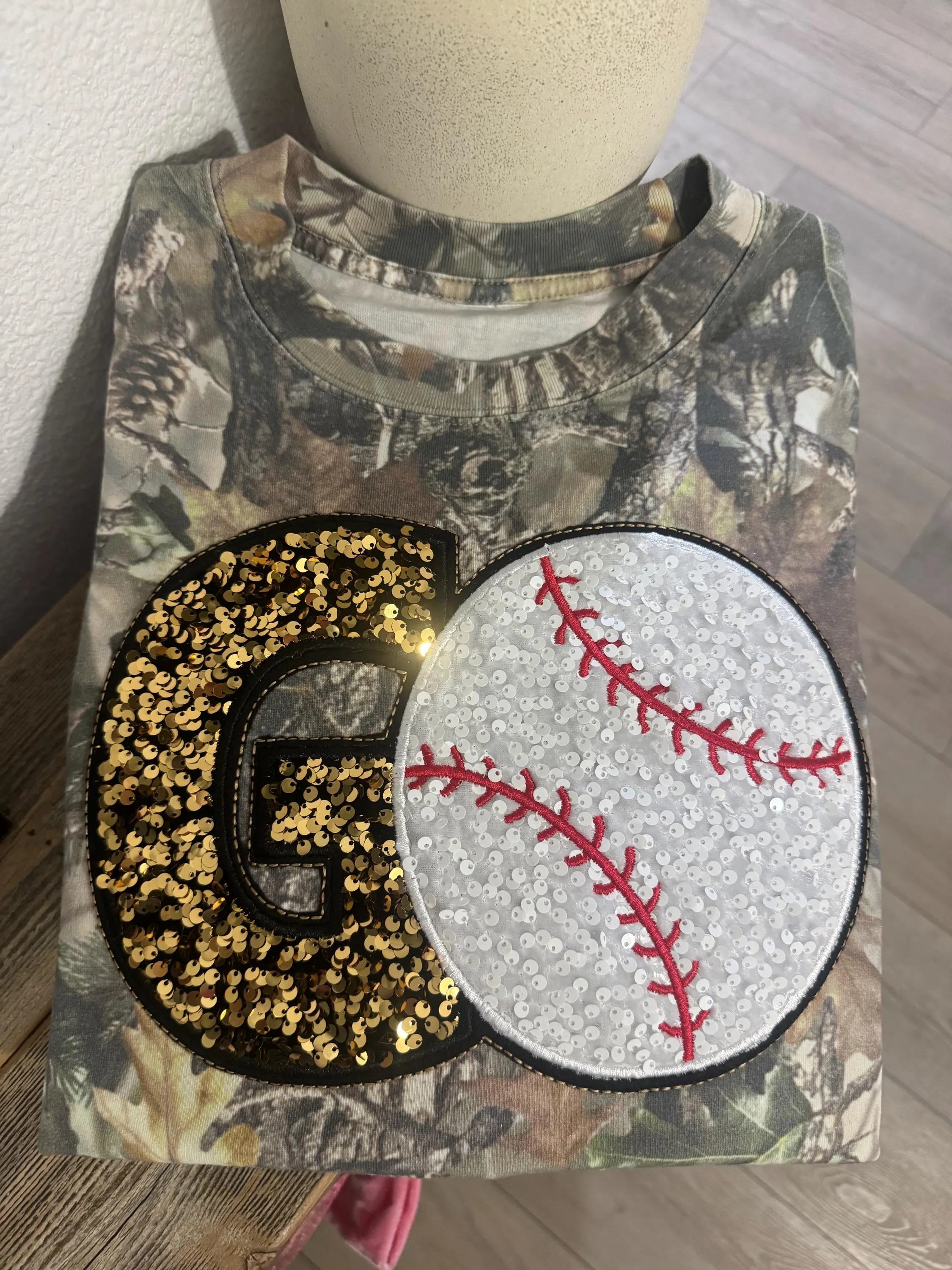Custom Camo baseball/softball T-Shirt Gifts for Sports Fans