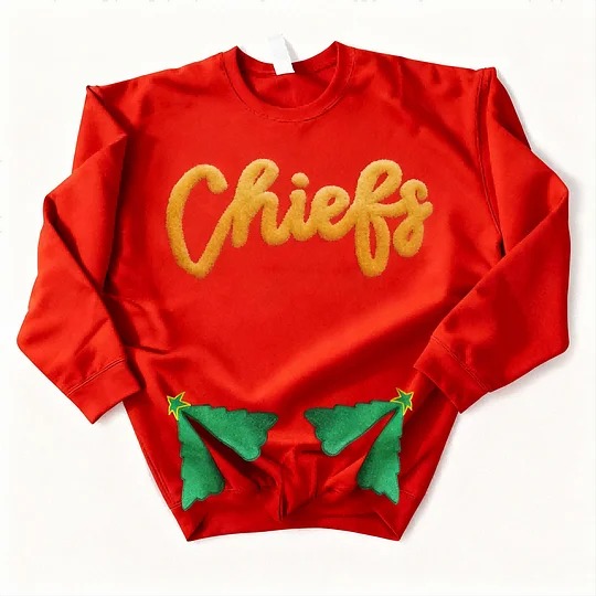 Custom Chenille Team Sweatshirt with Bow – Cozy Style & Fan Spirit 