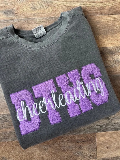 Custom Applique patch sweatshirt