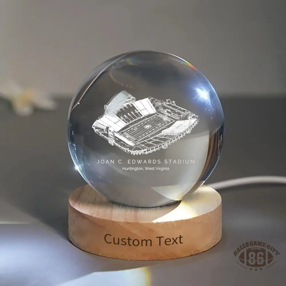 Joan C. Edwards Stadium 3D Spherical Crystal Ball Lamp
