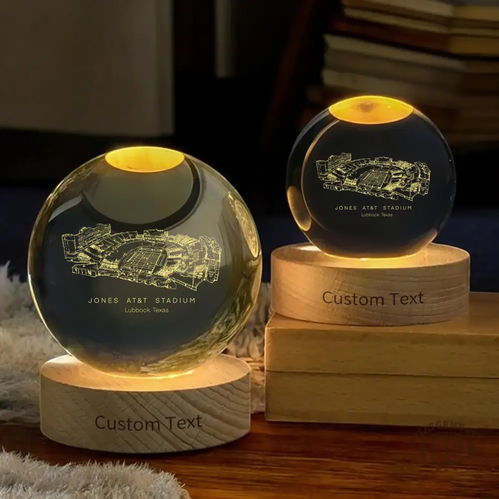 Jones AT&T Stadium 3D Spherical Crystal Ball Lamp