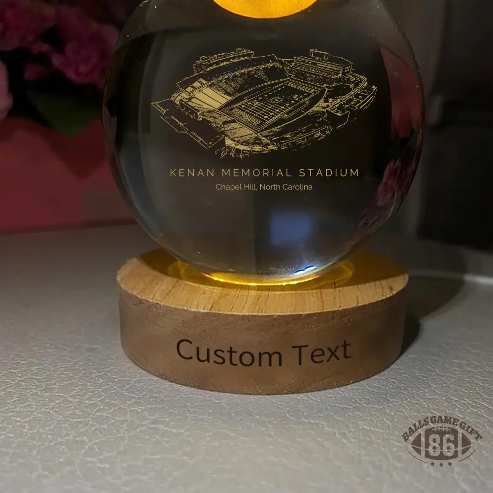 Kenan Memorial Stadium 3D Spherical Crystal Ball Lamp