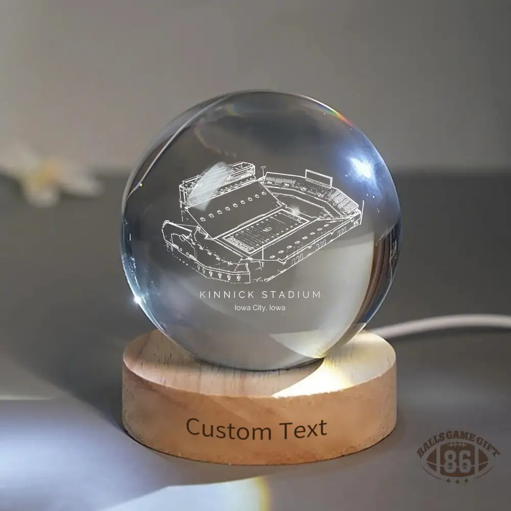 Kinnick Stadium 3D Spherical Crystal Ball Lamp