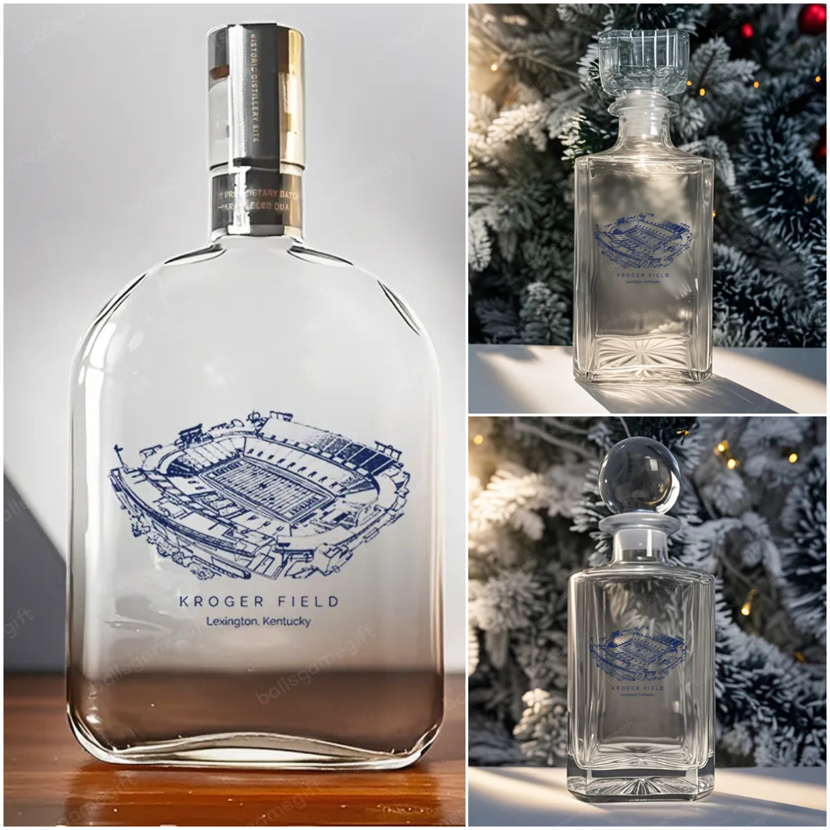Kroger Field-Kentucky Wildcats football,Whiskey Bottles-Gifts For Sports Lovers