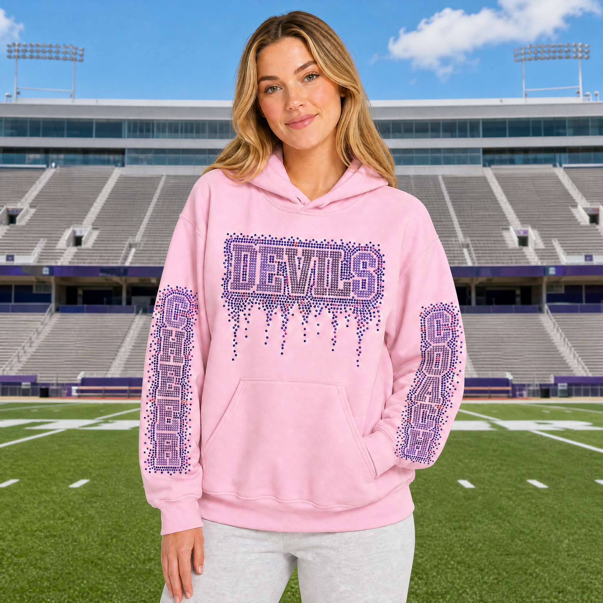 Custom Cheer Mom Rhinestone Shirt | Personalized Team Name & Cheer Spirit Top