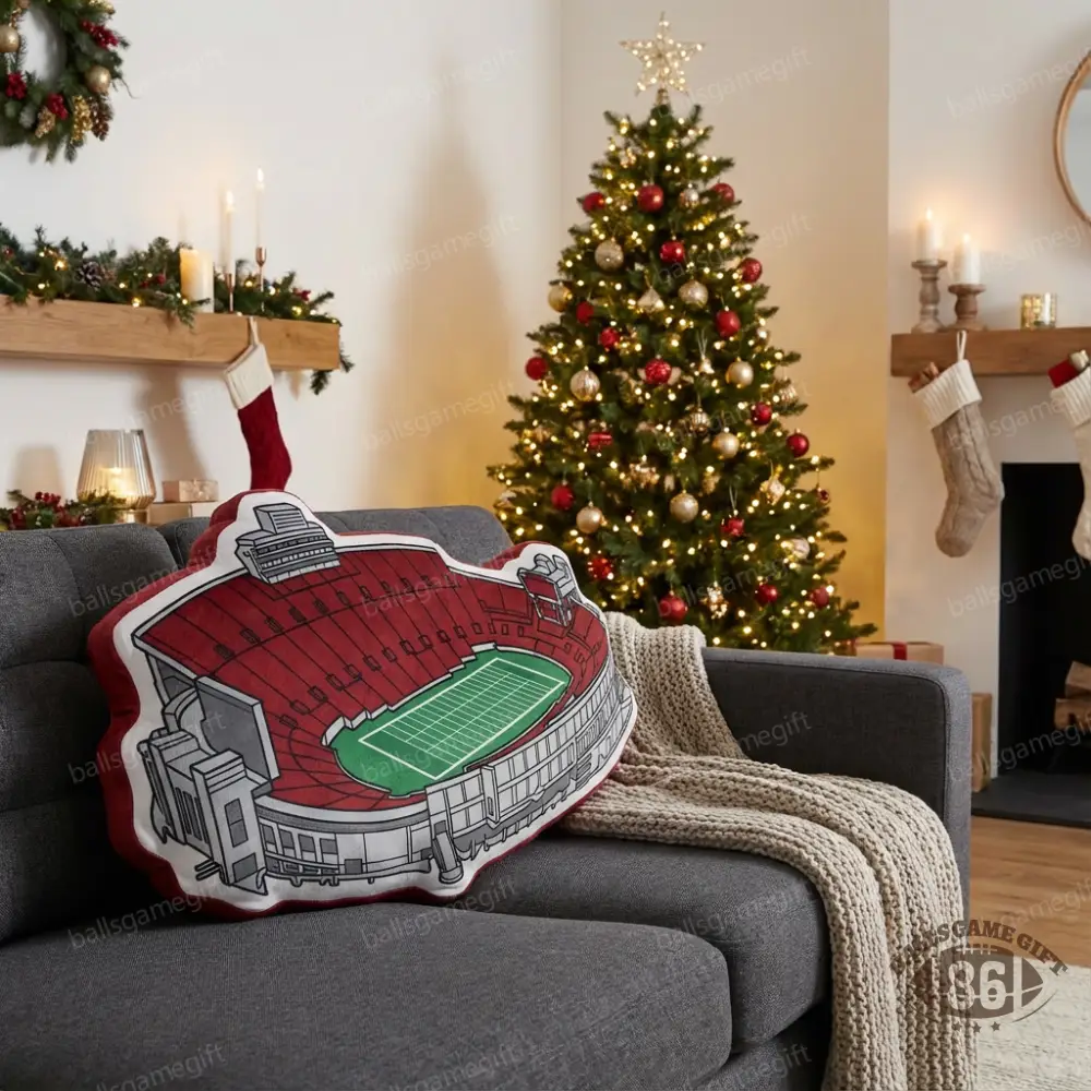 Memorial Staidum (Indiana）Plush Pillow