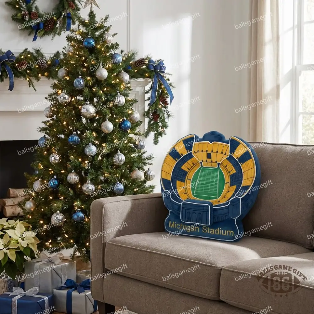 Michigan Stadium Plush Pillow