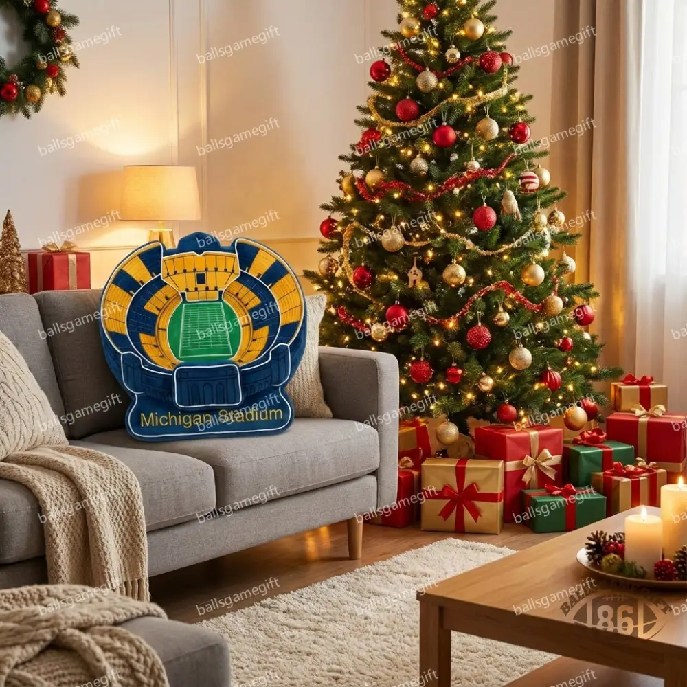 Michigan Stadium Plush Pillow