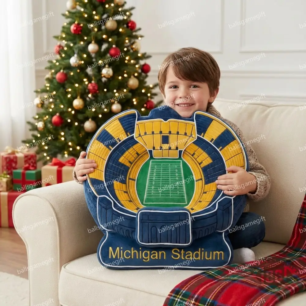 Michigan Stadium Plush Pillow