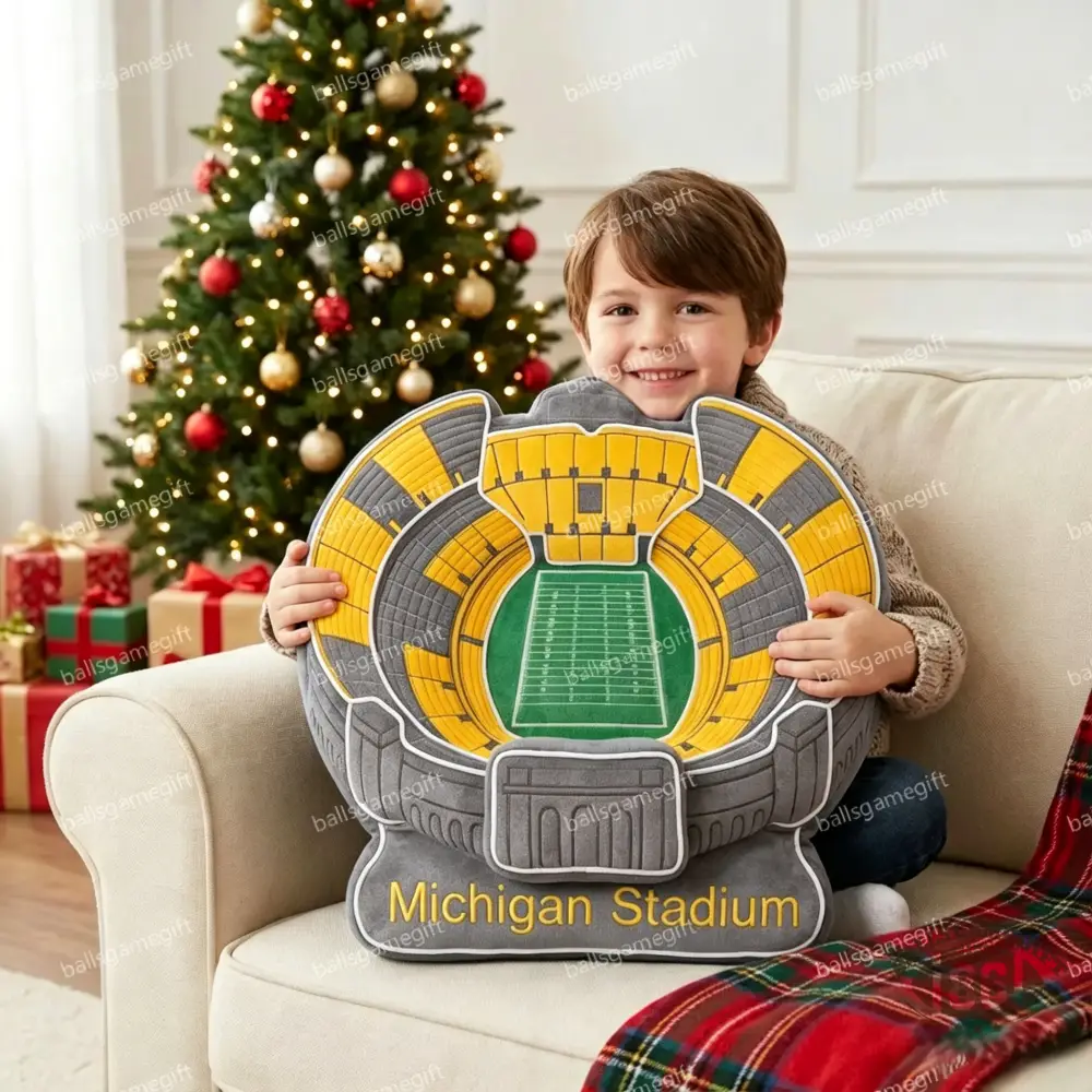 Michigan Stadium Plush Pillow