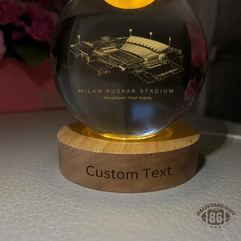 Milan Puskar Stadium 3D Spherical Crystal Ball Lamp