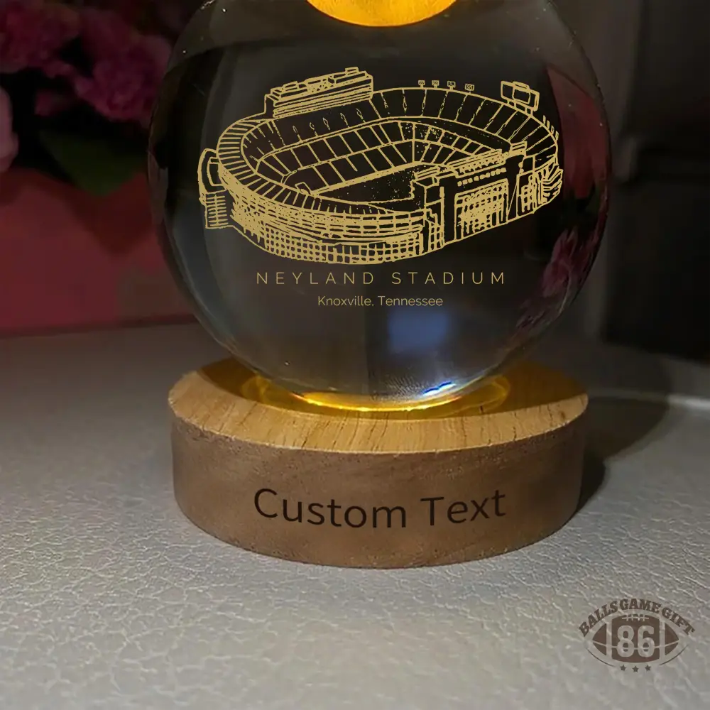 Neyland Stadium 3D Spherical Crystal Ball Lamp