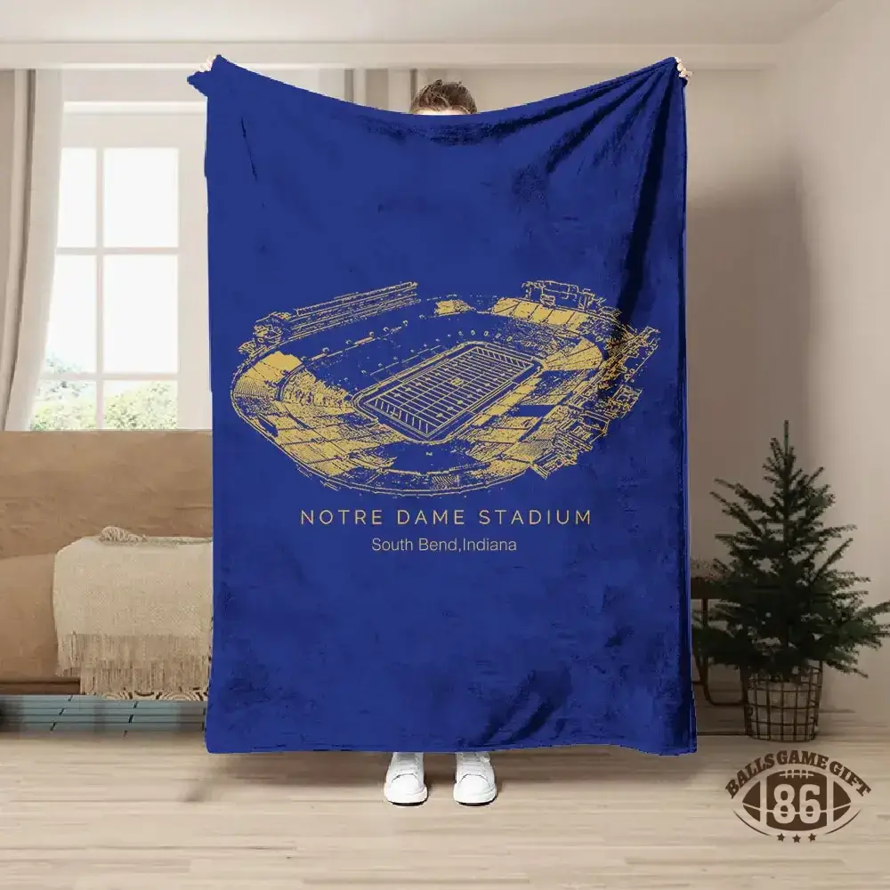 Notre Dame Stadium - Notre Dame Fighting Irish football,College Football Blanket
