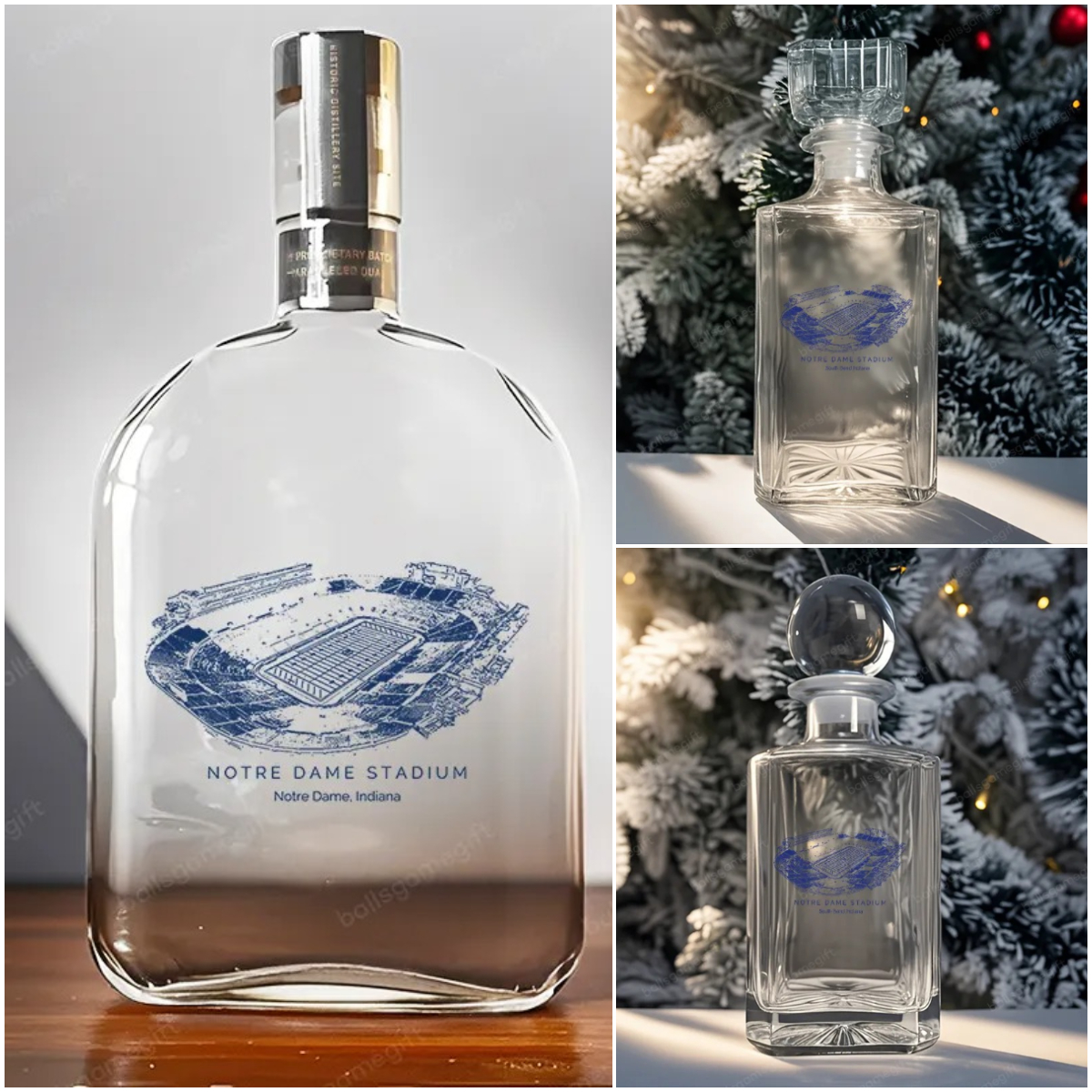 Notre Dame Stadium - Notre Dame Fighting Irish Whiskey Bottles