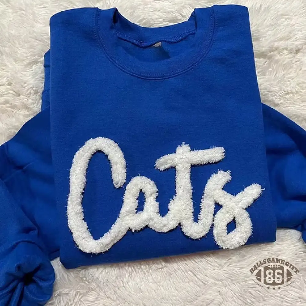Oversized Chenille Letter Sweatshirt - Custom State/Team Crewneck