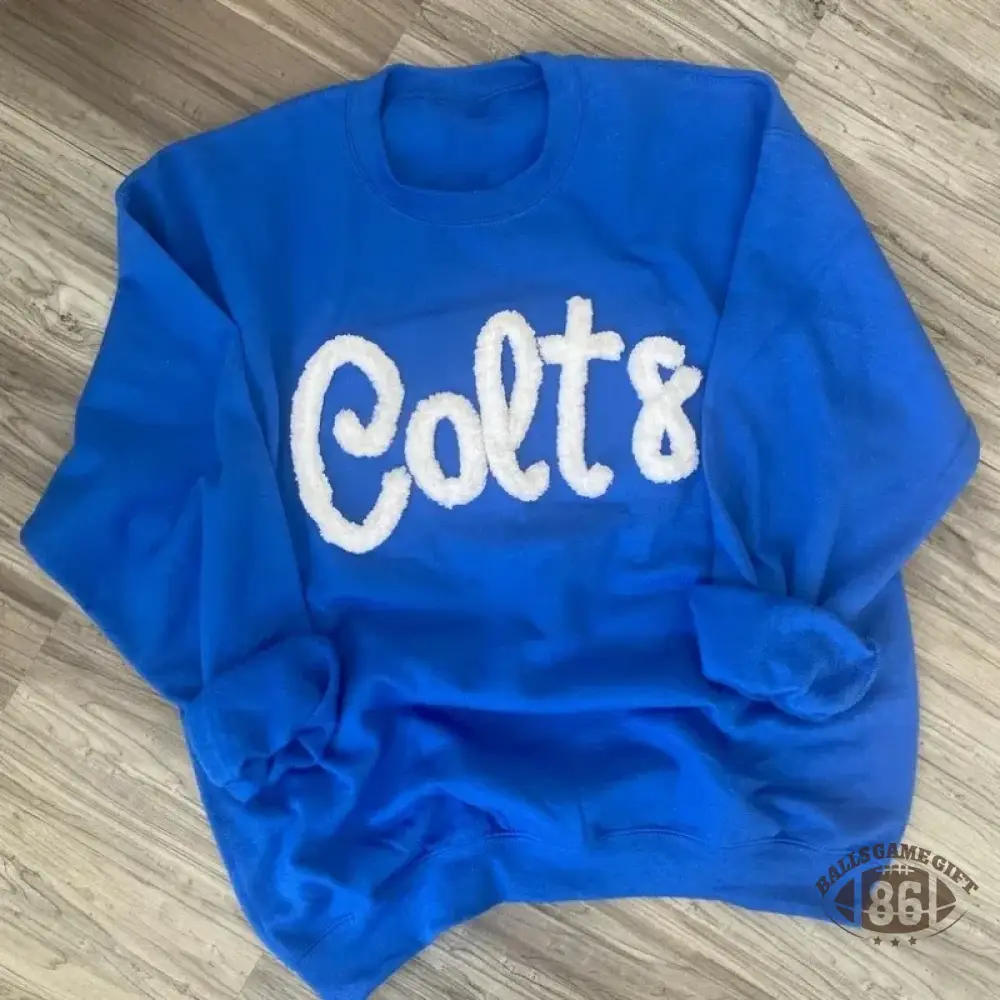 Oversized Team Chenille Embroidered Sweatshirt