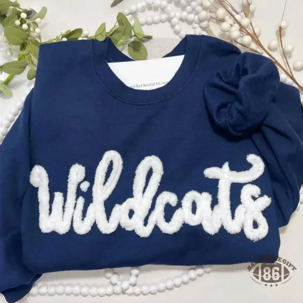 Oversized Team Chenille Embroidered Sweatshirt