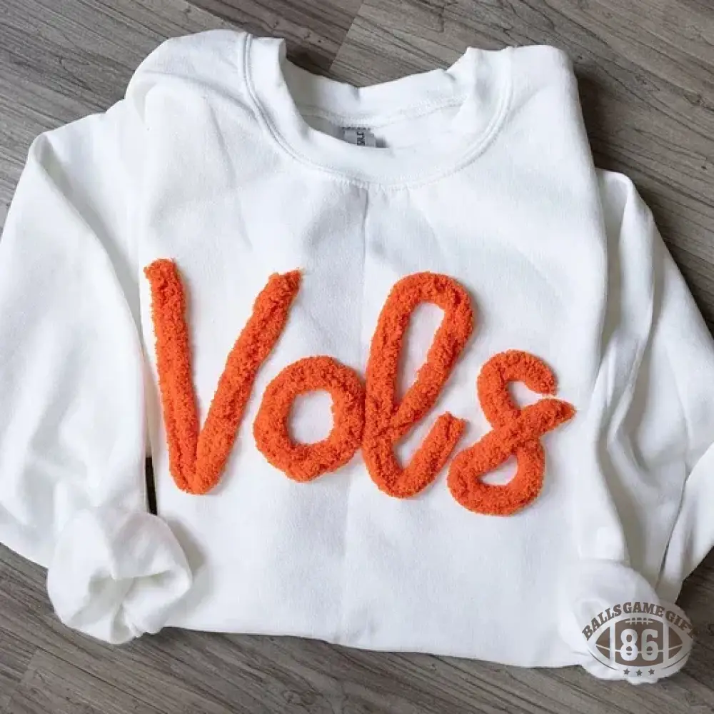 Oversized Team Chenille Embroidered Sweatshirt
