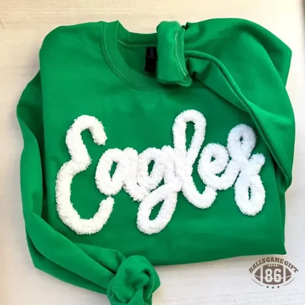 Oversized Team Chenille Embroidered Sweatshirt